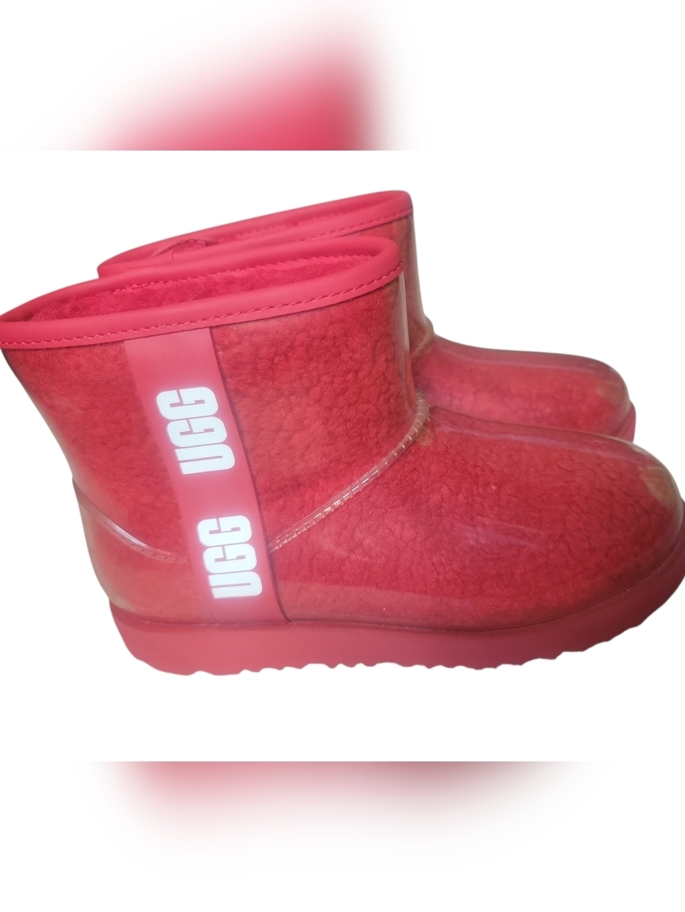 UGG Pink Shearling Classic Mini Boot